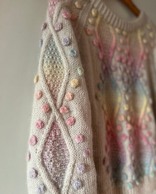 Diamonds And Pearls Sweater Colour Dansk Popknit strikkeopskrift